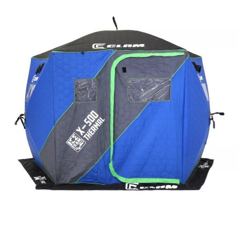 Clam 17855 X-500 Thermal Ice Team Edition – 5 Side Hub Shelter