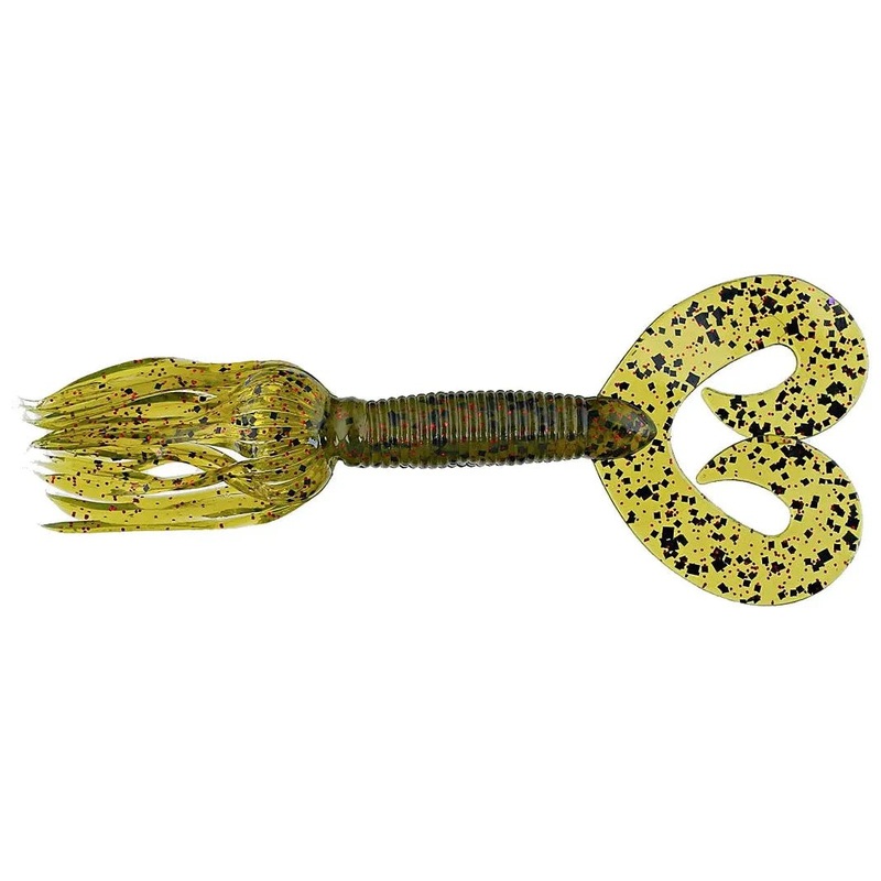 Chompers Skirted Grub Twin Tail 4 Qty 10