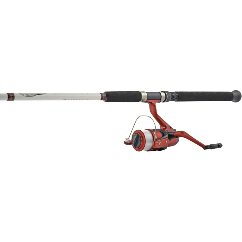 South Bend Competitor 7′ 2Pc Big Water Spinning Combo Sz 55 Reel Med-Hvy 2 pc White