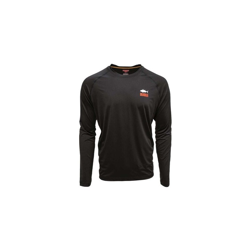 Bubba Fillet Lifestyle Performance Long Sleeve Tee Dark Grey Heather