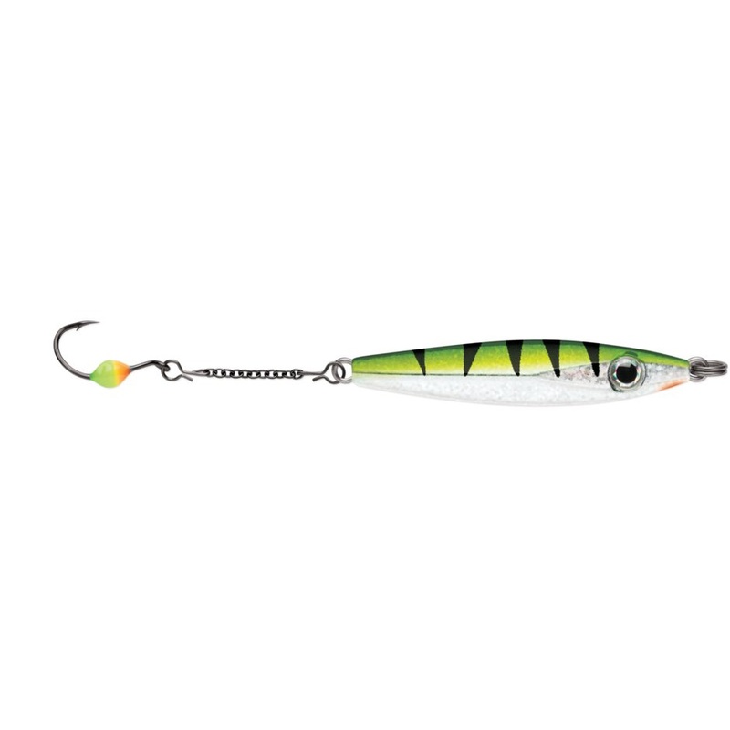 VMC Rocker Spoon 3/16 Oz|Firetiger|Yellow Perch|Glow Green Fire UV