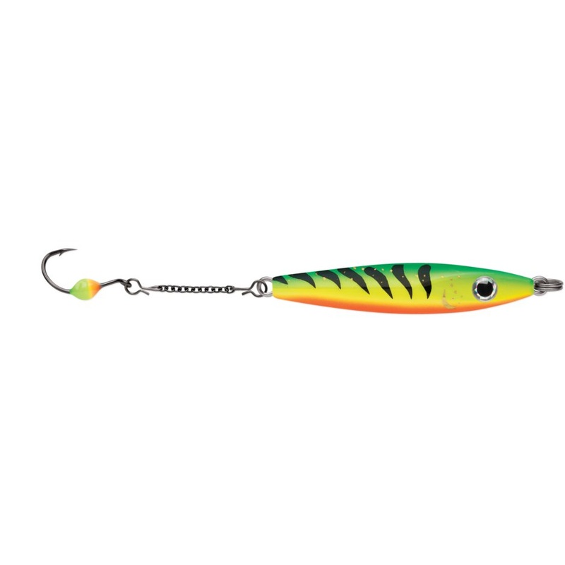 VMC Rocker Spoon 3/16 Oz|Firetiger|Yellow Perch|Glow Green Fire UV