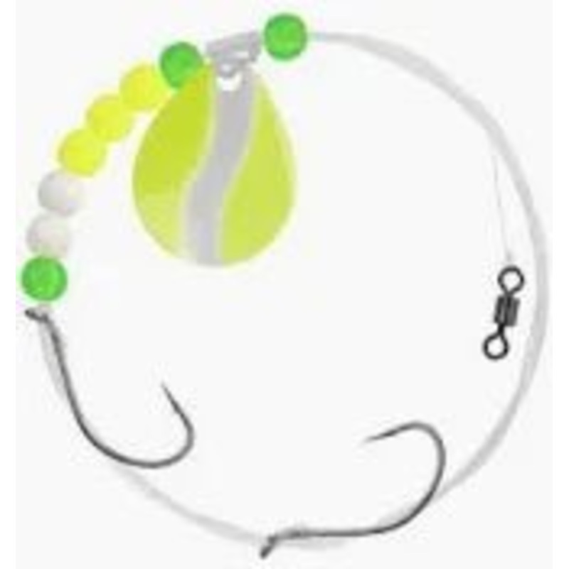 Apex Waly Spin Rig Qty 1|Red/White|White/Chartreuse|Firetiger||3||4