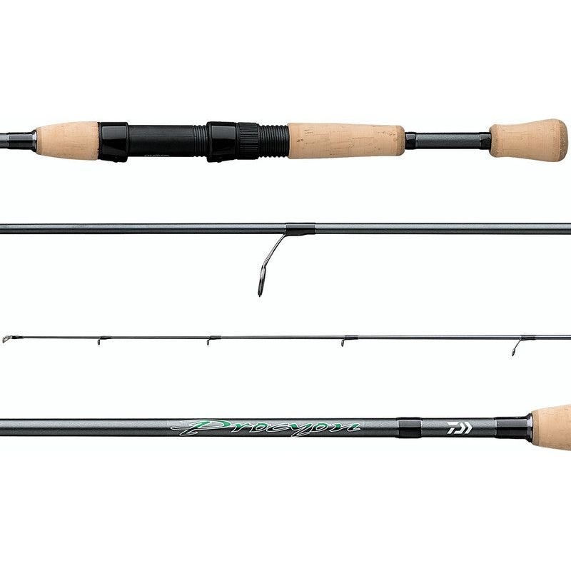 Daiwa Procyon Freshwater Graphite Spinning Rod 6’6 Light 2-Pc