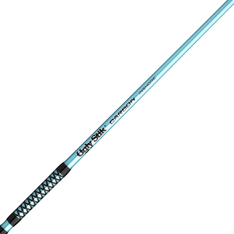 Ugly Stik Carbon Inshore Spinning Rod 7′ Medium Light 1-Pc