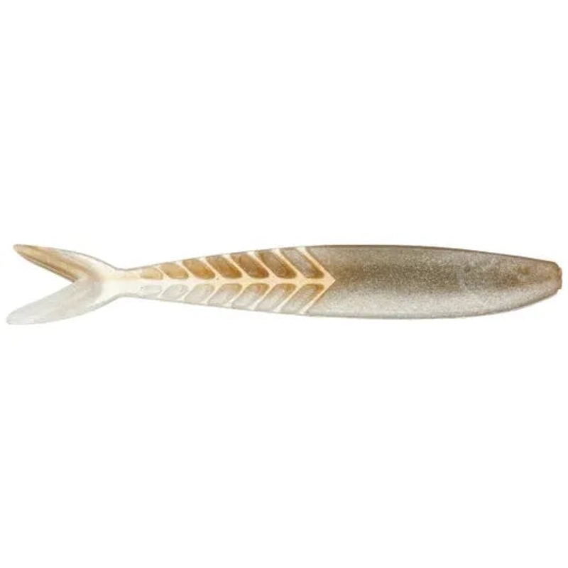 Zoom Shimmer Shad 4-1/4 Qty 5|Tennessee Shad|White
