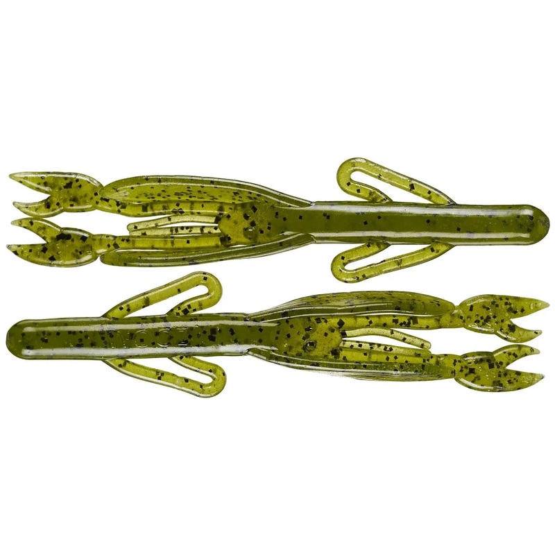 Zoom Baby Brush Craw 4 Qty 12|Watermelon Candy|Watermelon Seed|Junebug|Green Pumpkin Magic|Black Sapphire|Green Pumpkin Blue|California 420|Purple Pumpkin|Hot Zamales