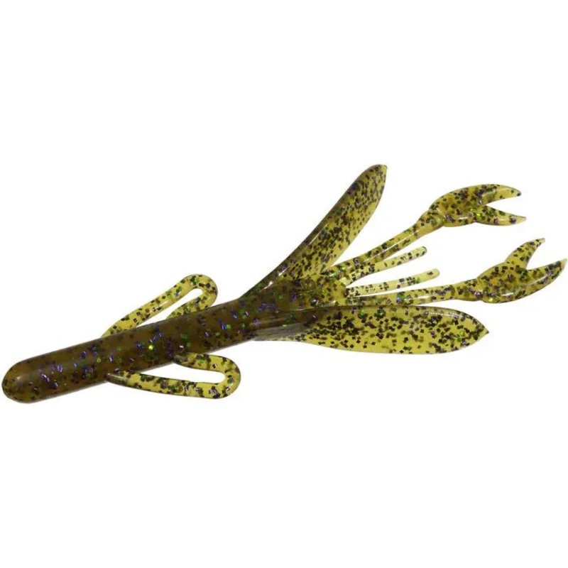 Zoom Baby Brush Craw 4 Qty 12|Watermelon Candy|Watermelon Seed|Junebug|Green Pumpkin Magic|Black Sapphire|Green Pumpkin Blue|California 420|Purple Pumpkin|Hot Zamales