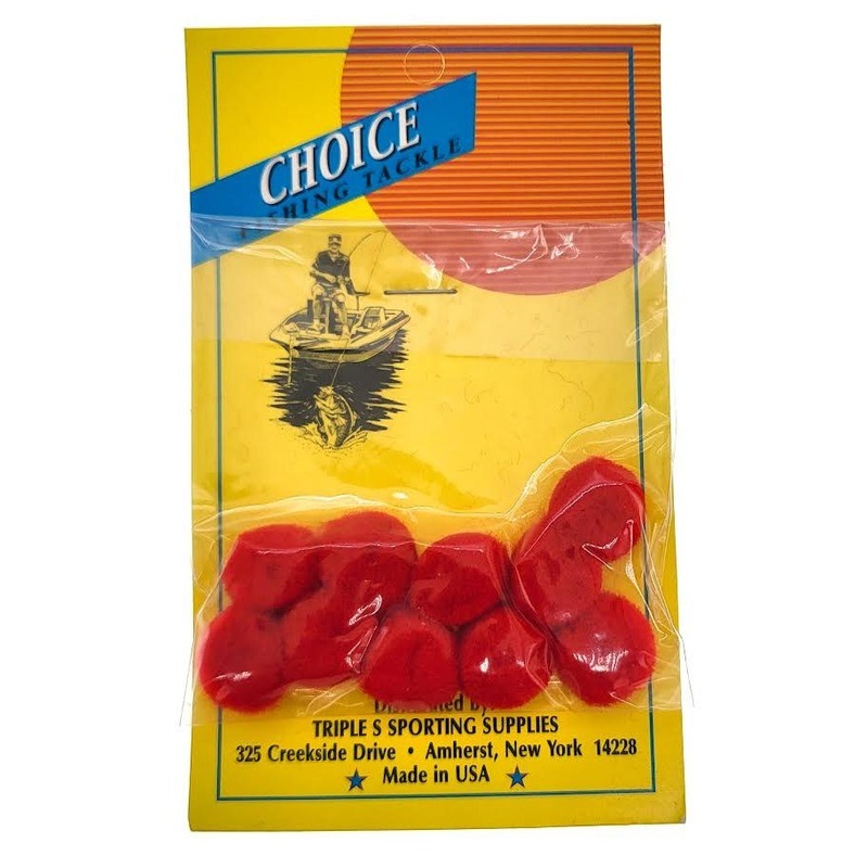 Choice Fuzzy Eggs 1/2 Qty 10|Red|Pink