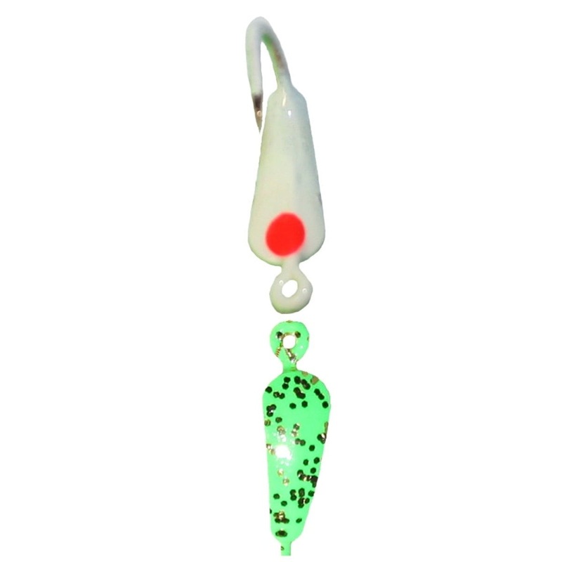 K&E Stopper Lures Glowing Moon Glow Jigs Size 12 Qty 2