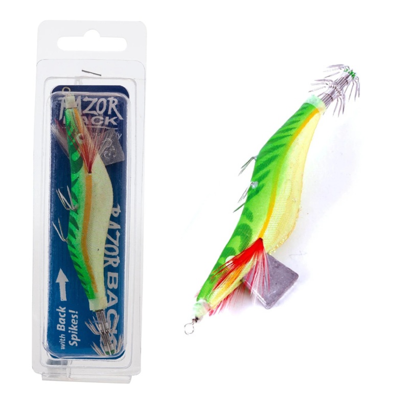 Jarvis Walker Razorback Lumo Belly 3.0 Squid Jig Lure >^