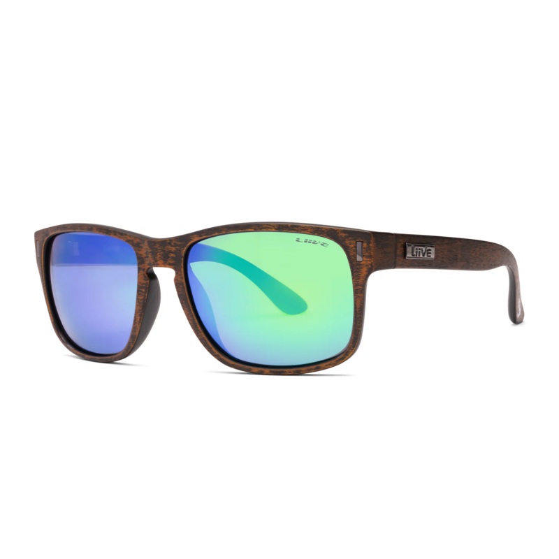 Liive The Lewy Mirror Polarised Sunglasses (brown Sanded)