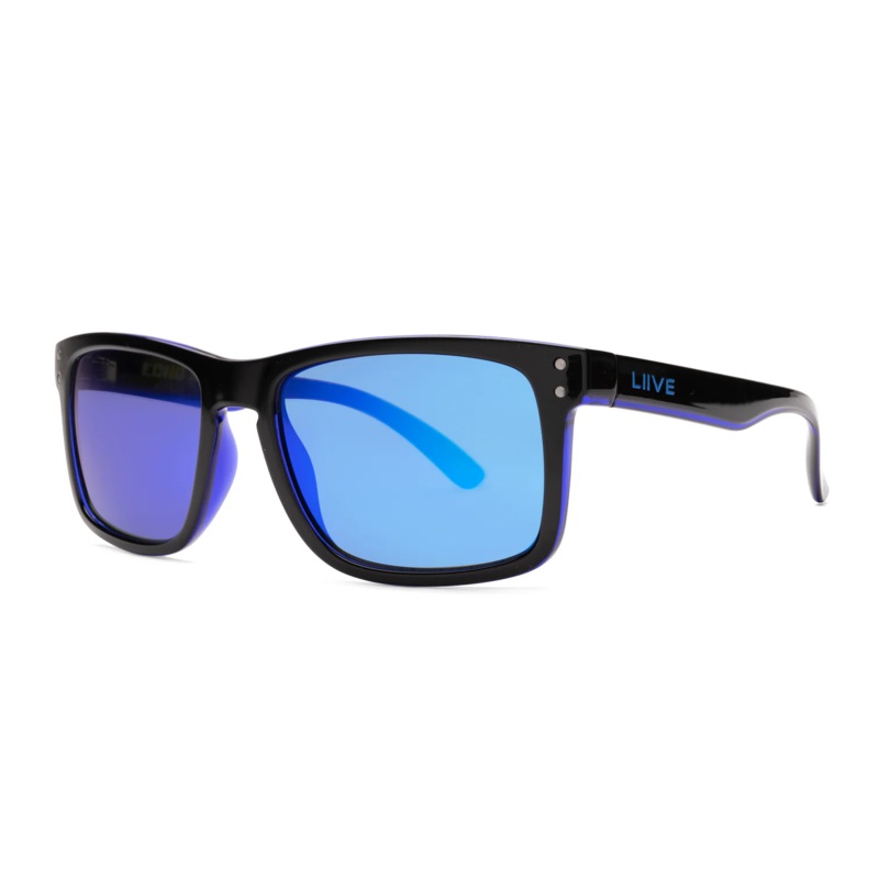 Liive X Echo X Mirror Polarised Sunglasses (matt Black Blue)