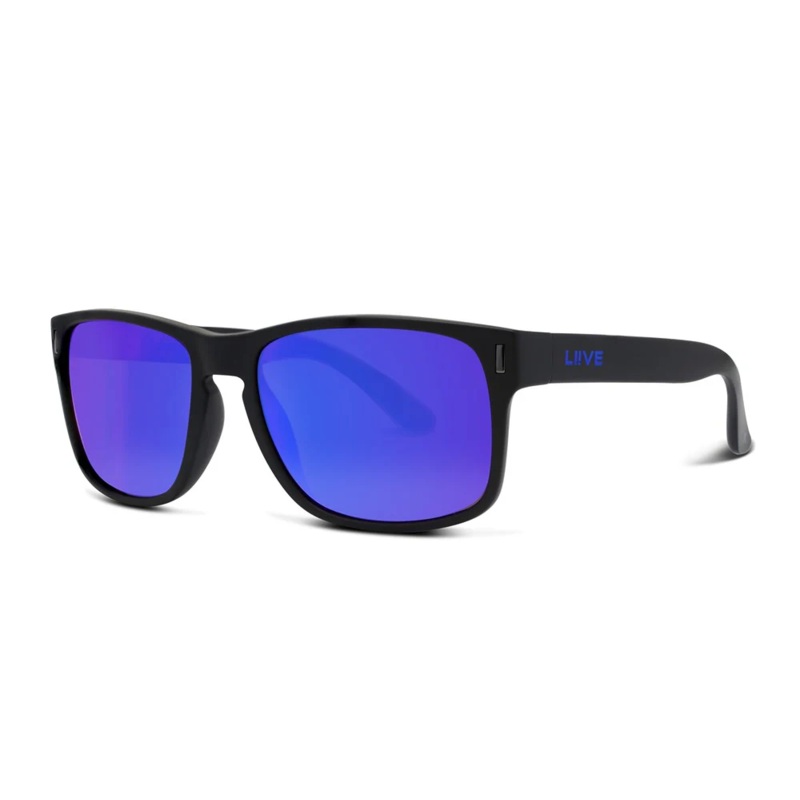 Liive X Wolf X Mirror Polarised Sunglasses (matt Black Blue)