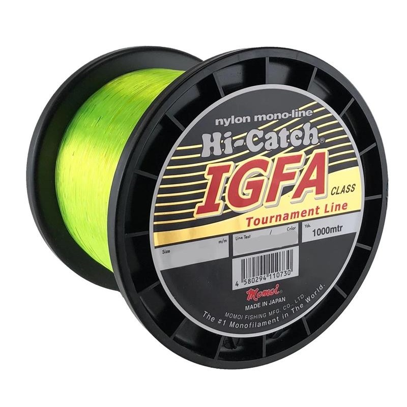 Momoi Hi-catch Igfa Monofilament Fishing Line Fluoro Yellow