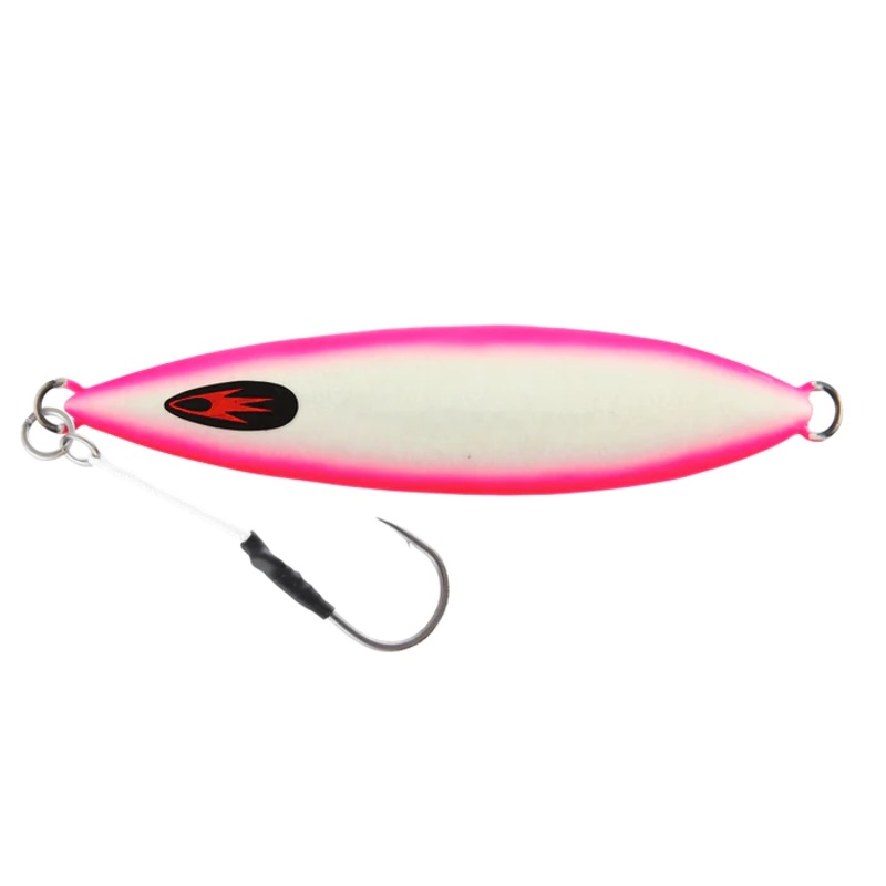 Samaki Ribcage 80g Jig Lure|BUBBLEGUM|GLOWING PINK|GLOW N SILVER|GOLDEN SUNSET|LEMON LIME GLOW|PILLY|RAINBOW STYLIN