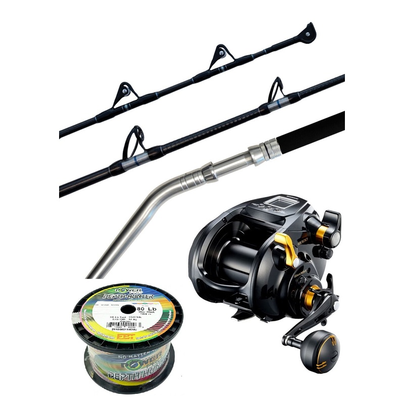 Shimano Electric Combo Beastmaster 9000b Status B/b 5’6 Pe 8-10 Pre-spooled Power Pro Braid 80lb 1050m