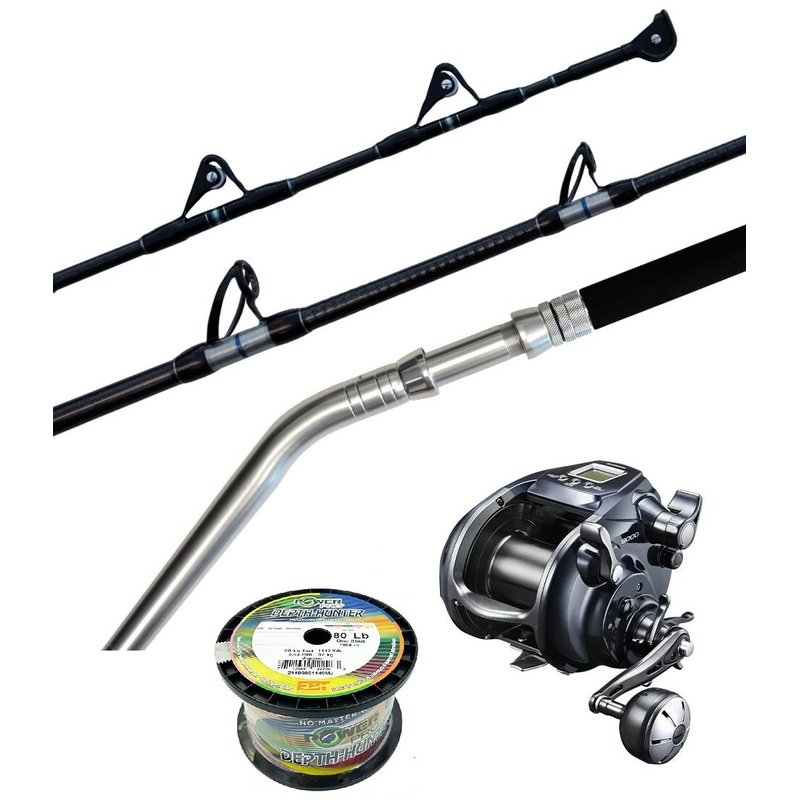 Shimano Electric Combo Forcemaster 9000 Status B/b 5’6 Pe 8-10 Pre-spooled Power Pro Braid 80lb 1050m