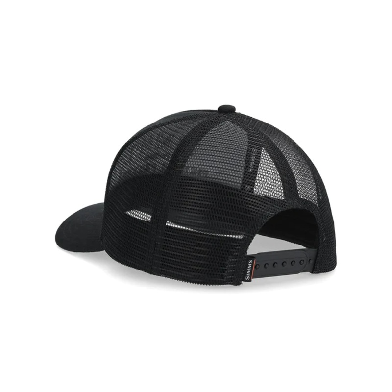Simms Cap Trucker Double Haul Black