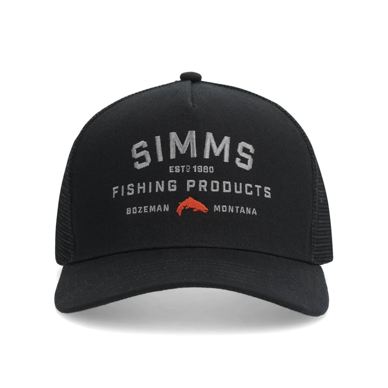 Simms Cap Trucker Double Haul Black