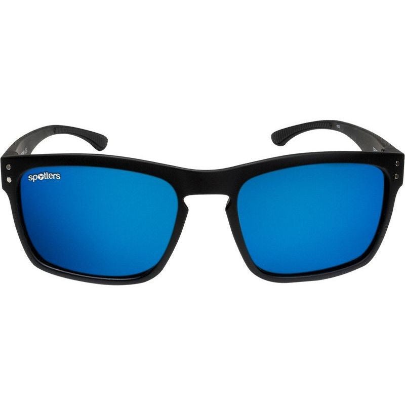 Spotters Crypto Polarised Sunglasses (matt Black Ice Blue)