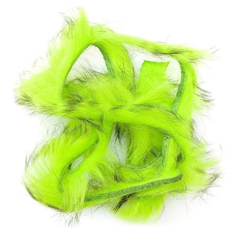 Wapsi Barred Zonker Strip 1/8|CRAW ORANGE|FLUORO CHARTREUSE|WHITE|YELLOW