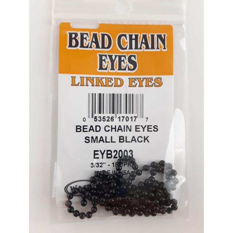 Wapsi Bead Chain Eyes|BLACK SMALL|BLACK MEDIUM|BLACK LARGE|SILVER MEDIUM|SILVER LARGE