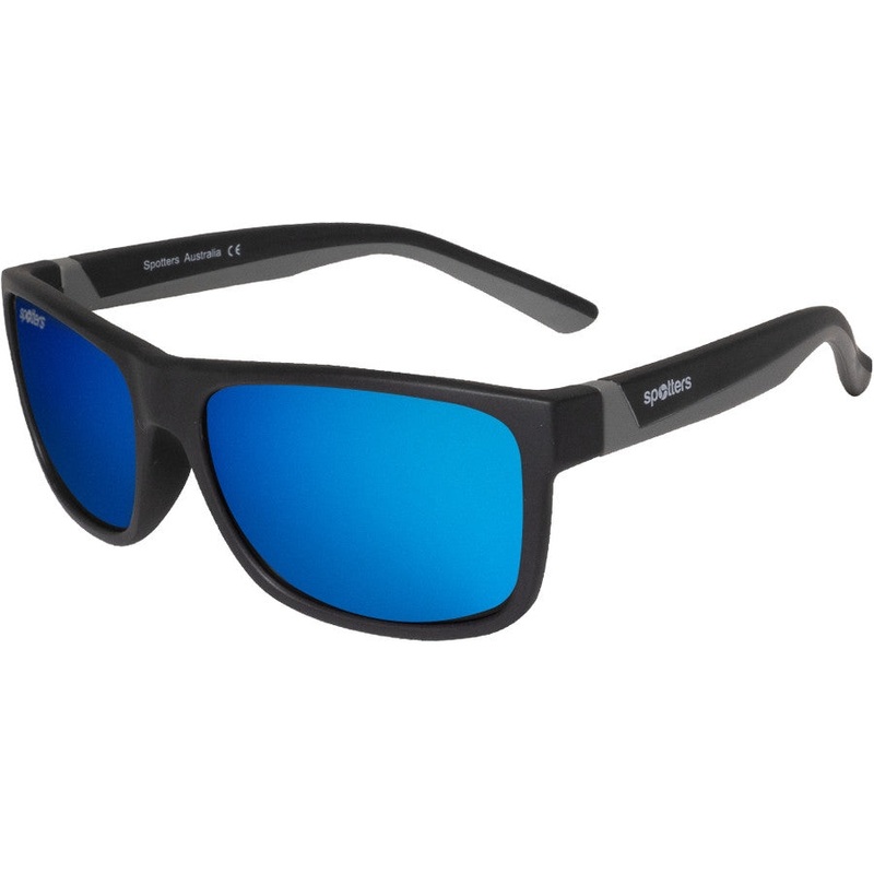 Spotters Kids Wombat Polarised Sunglasses (matt Black Blue)