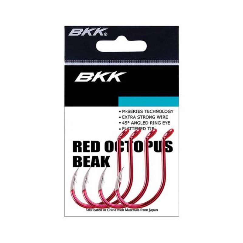 Bkk Octopus Beak Hooks|3/0 – 6PK|4/0 – 5PK|5/0 – 5PK|6/0 – 5PK|7/0 – 5PK|8/0 – 5PK