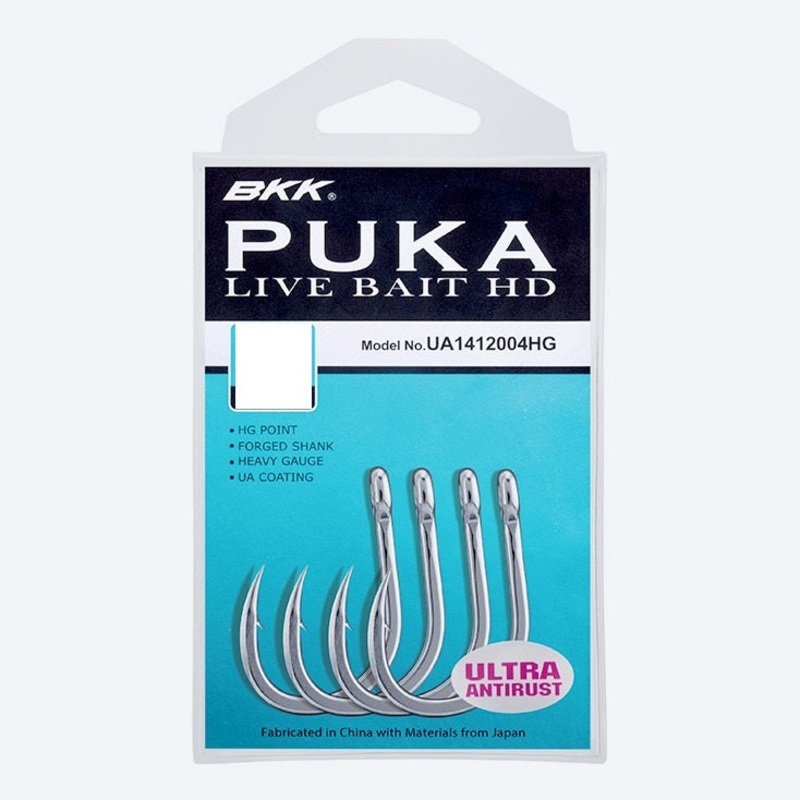 Bkk Puka Livebait Hd Hooks|6/0 – 4PK|8/0 – 3PK|10/0 – 3PK