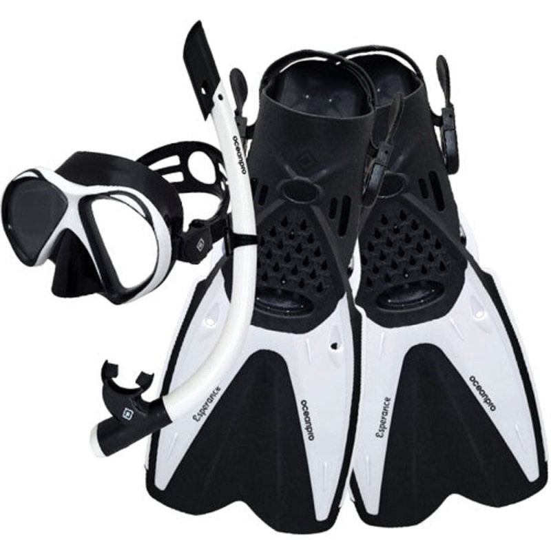 Ocean Pro Esperance Mask, Snorkel And Fins Set White