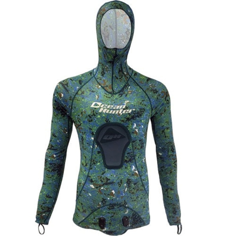 Ocean Hunter Chameleon Lycra Skin Top W/beavertail