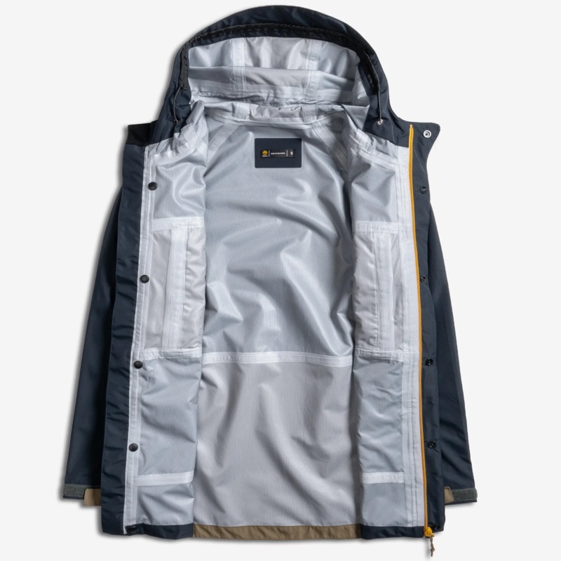 Desolve Fathom Rain Jacket Navy/tan
