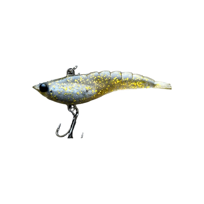 Mmd Soft Prawn 70mm 9g Soft Vibe Lure ^