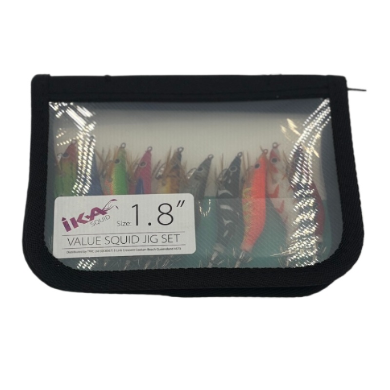 Ika Value Squid Jig Set 10pk|1.8″|2.5″