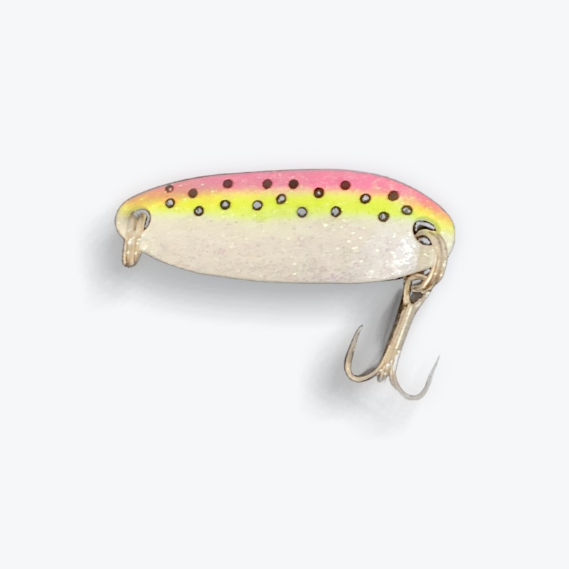 Casting Spoon|3 inches|2.5 inches|2 inches|Orange and Black|Purple and Pink|Silver and Black|Pink and Chart