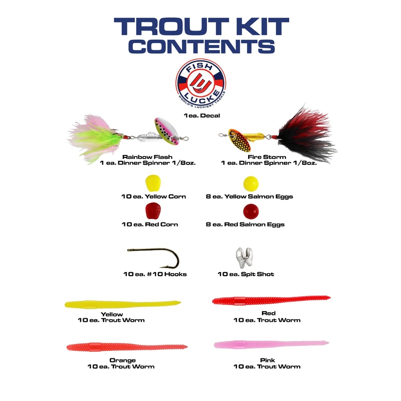 TOBY KEITHS FISH LUCKE EVERYDAY TROUT KIT
