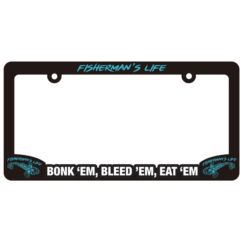Bonk ’em Bleed ’em Eat ’em License Plate Frame