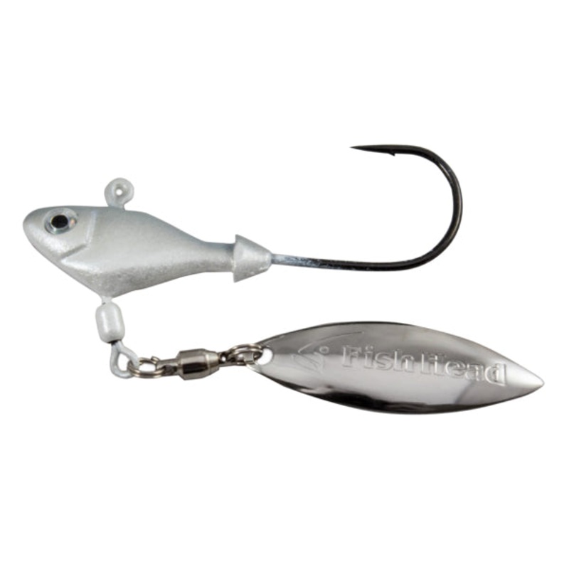 Fish Head Spin|1/8 oz|3/16 oz|1/4 oz|3/8 oz|1/2 oz|3/4 oz|1 oz|Albino|Arkansas Shiner|Aurora Blue|Chartreuse|Chartreuse Shad|Citrus Shad|Green Albino|Pearl White|Raw Shad|Sexy Shad|Smokin Shad