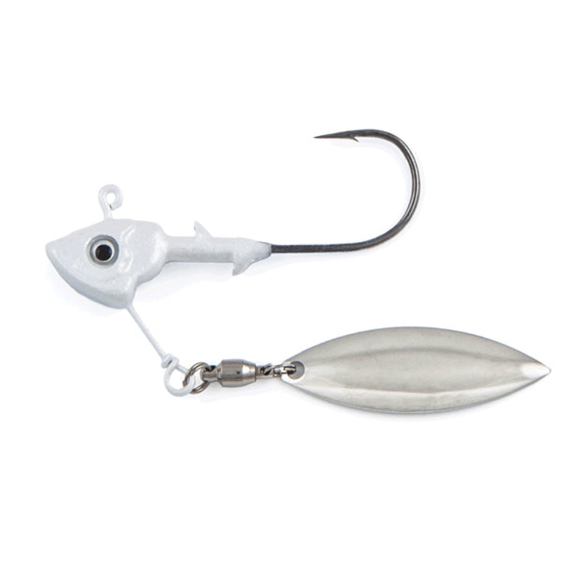 Stand-Up Fish Head Spin|1/4 oz|3/8 oz|1/2 oz|Albino|Pearl White|Sexy Shad|Smokin Shad