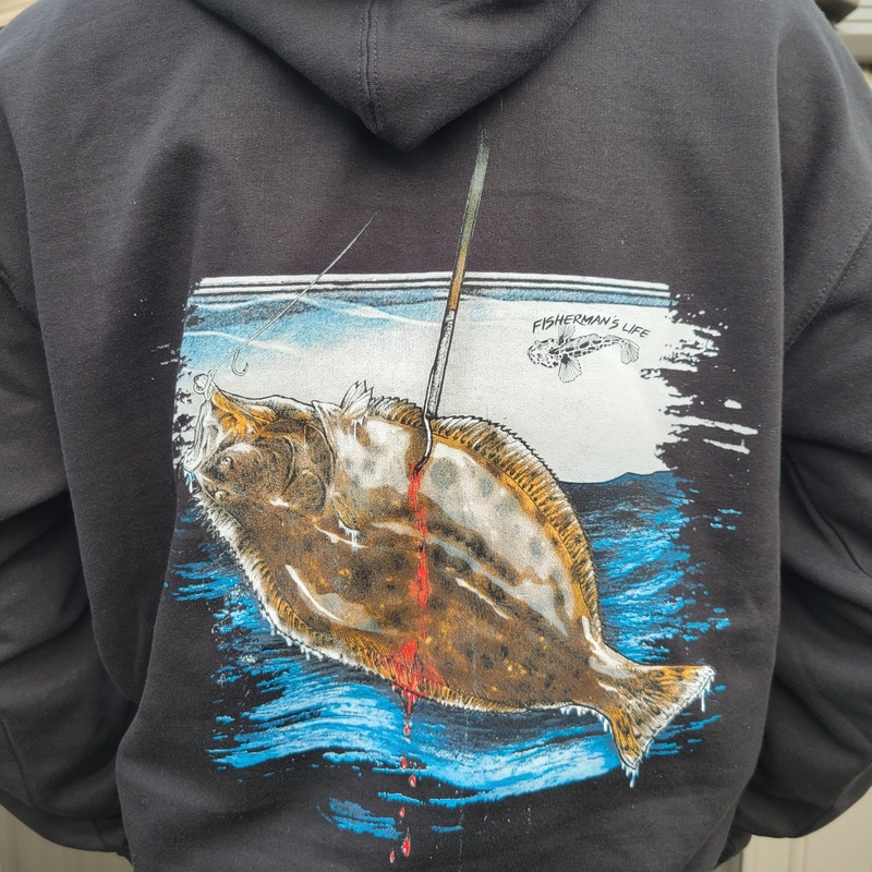 California Halibut HOODIE Gaffed!