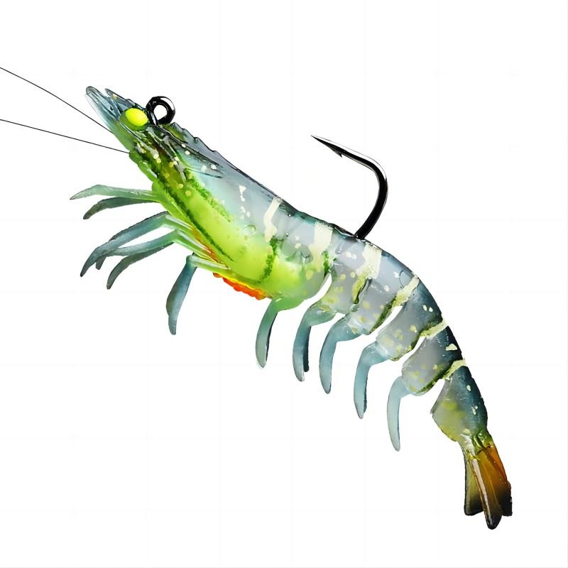 TRUSCEND TPE Pre-Rigged Crayfish Soft Lures with VMC Hook