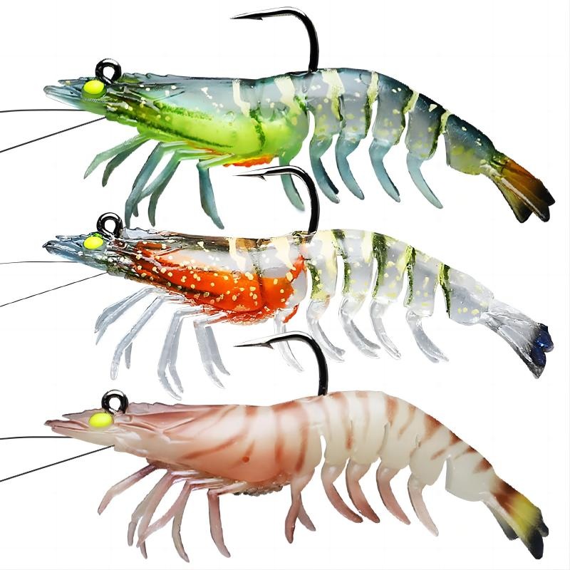TRUSCEND TPE Pre-Rigged Crayfish Soft Lures with VMC Hook