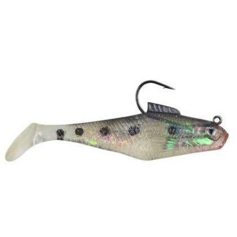 Berkley Powerbait Swim Shad|4″ – Bunker 3ct|4″ – Shiner Chartreuse 3ct