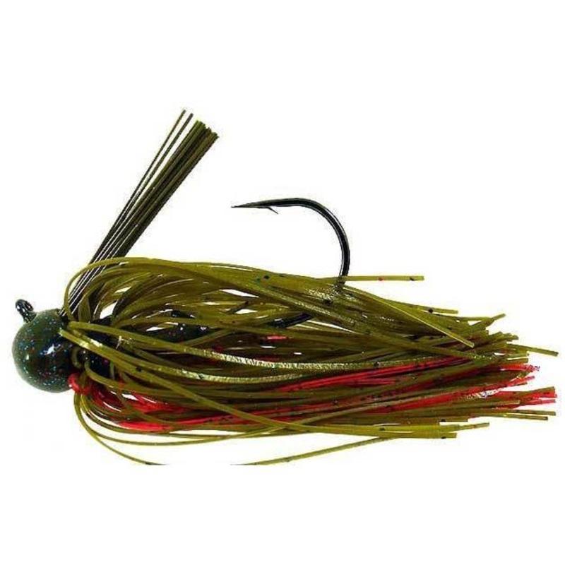 Strike King Football Jig|Plum Crazy|Black Brown Amber|Black Blue|Falcon Lake Craw|Gator Craw|Green Pumpkin|Peanut Butter & Jelly|Texas Craw|Jelly DWO|Texas Craw DWO|Blue Craw DWO|1/4oz|3/4oz|1/2oz|3/8oz