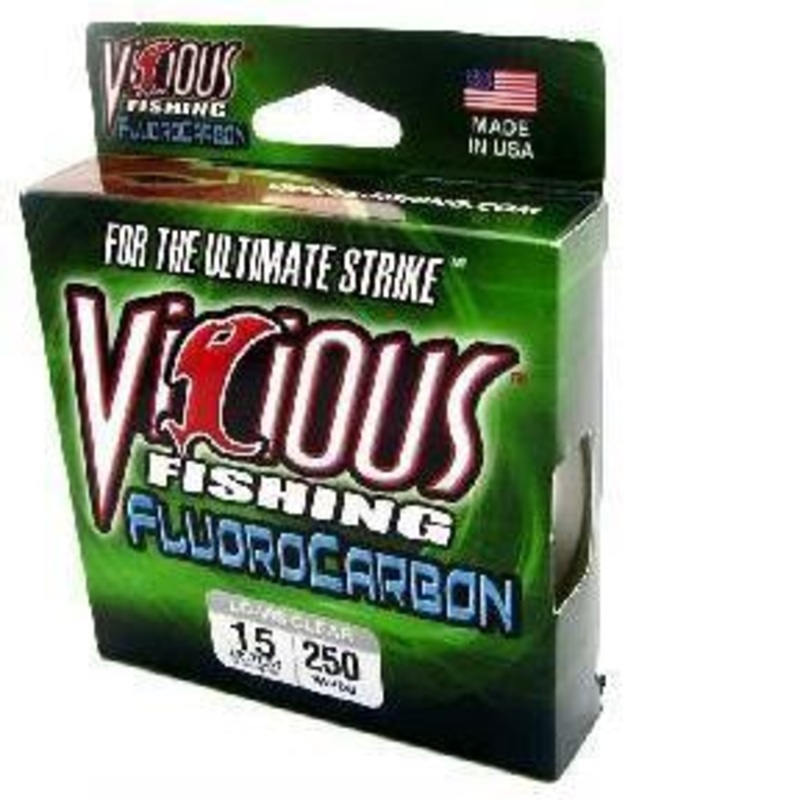 Vicious Fluorocarbon Clear|10lb|12lb|15lb|17lb|20lb|6lb|8lb